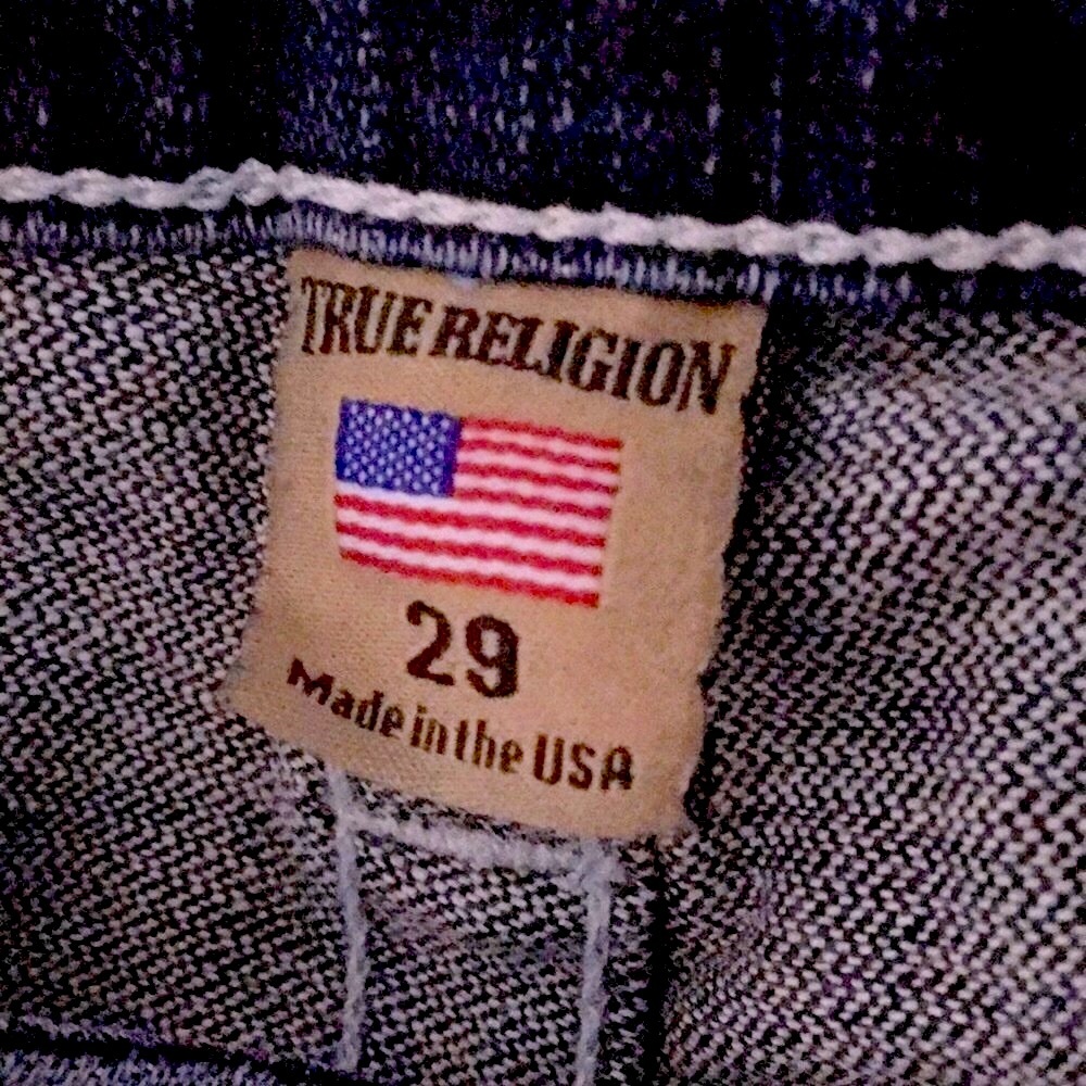 ASO✨NWT Y2K RareUSA🇺🇸 True Religion Joey Flare Beatnik Dark Blue LowR Wm Jean 29 - Picture 6 of 12